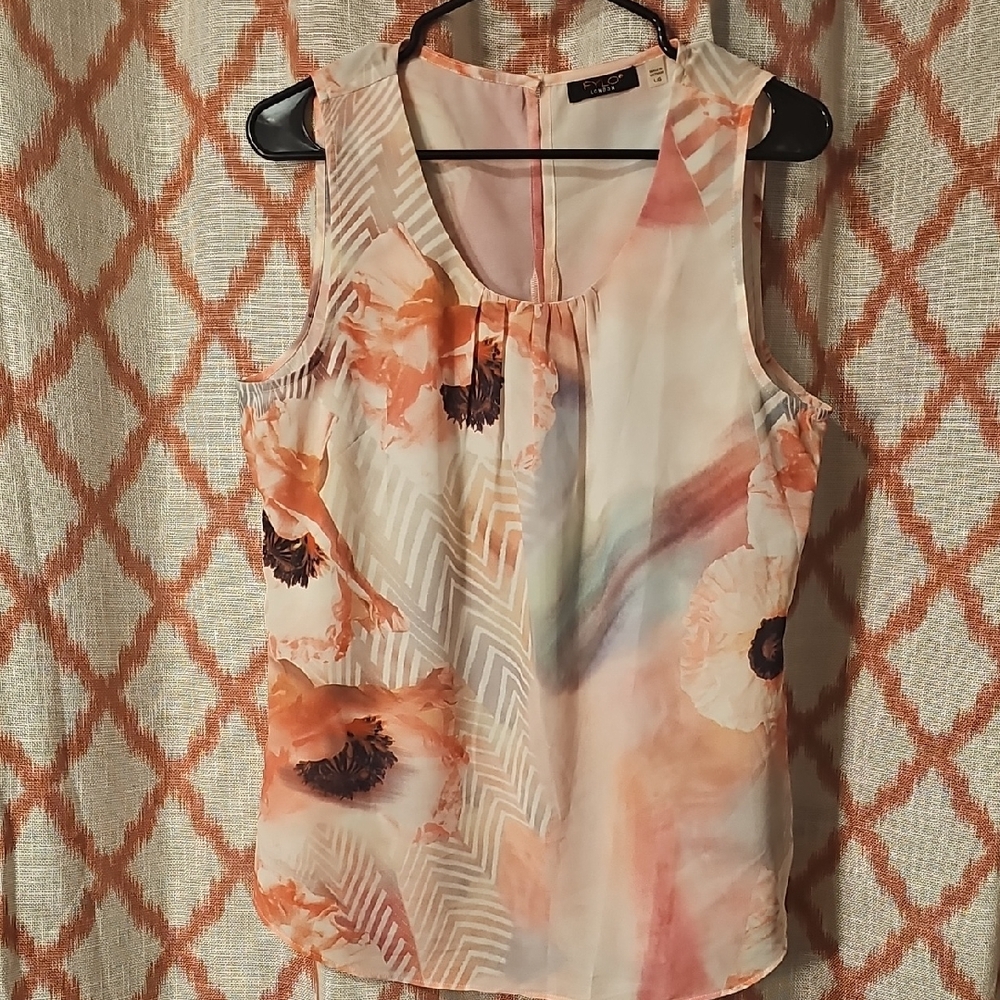 Floral Sleeveless Top - Multicolor